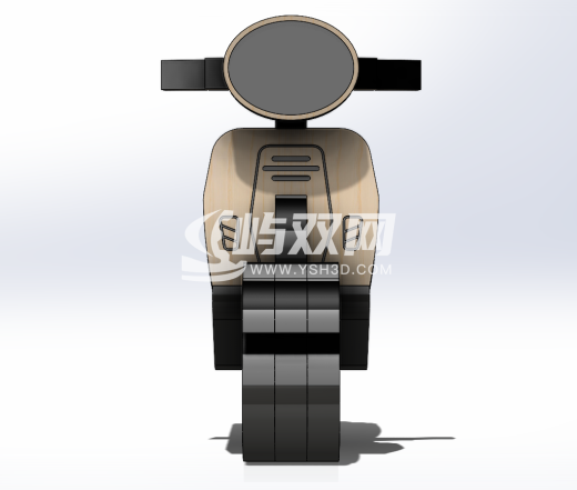 CNC激光切割机和3D打印摩托车模型套件 3D打印模型缩略图